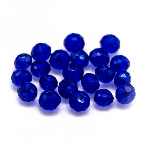 Бусины рондели 2мм, сапфир прозрачный